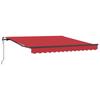 Retractable Awning Red 300 X 250 Cm Fabric and Aluminum
