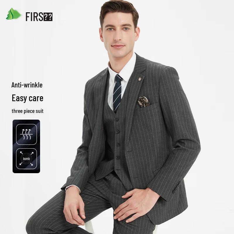 Men's Slim Fit 3-Piece Business Suit