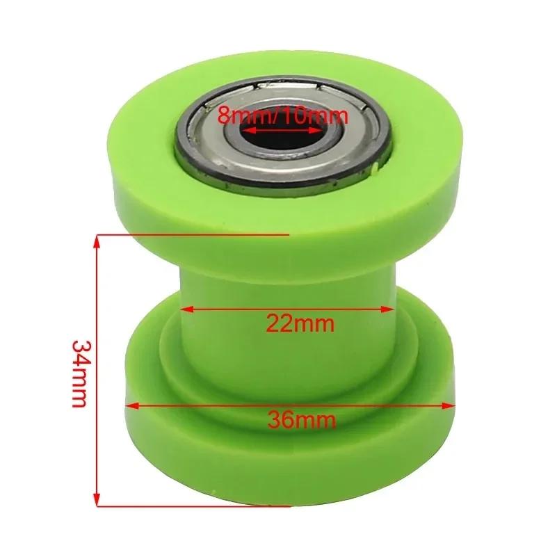 Roue à galets de chaîne d'entraînement 8/10 mm, curseur de poulie, roue de tendeur, guide pour moto Enduro, Motocross, PIT, Dirt Bike, ATV, CRF, CR, XR