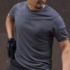 Men's Quick-Dry Tactical Short-Sleeve T-Shirt - Breathable Crew Neck for Outdoor Sports & Fitness
