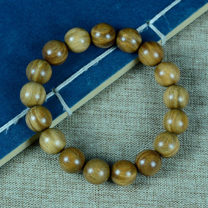 Argentina old material submerged green sandalwood bracelet sandalwood wooden cultural toy bracelet men's and women's jewelry buddhist beads