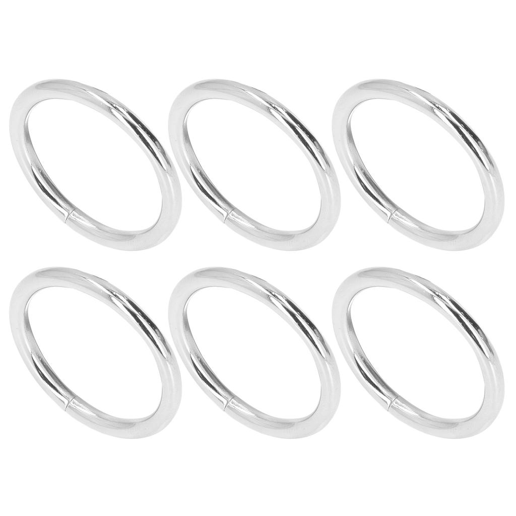 20Pcs Metal Rings 4x32mm Iron Sturdy Durable Multifunctional Exquisite Metal O RingsSilver