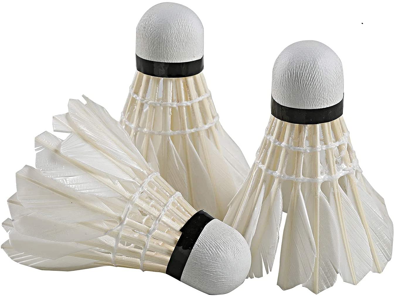 

LLB SPORTS Badminton Shuttle White Feather Shuttle for Leisure 197 3 Pieces