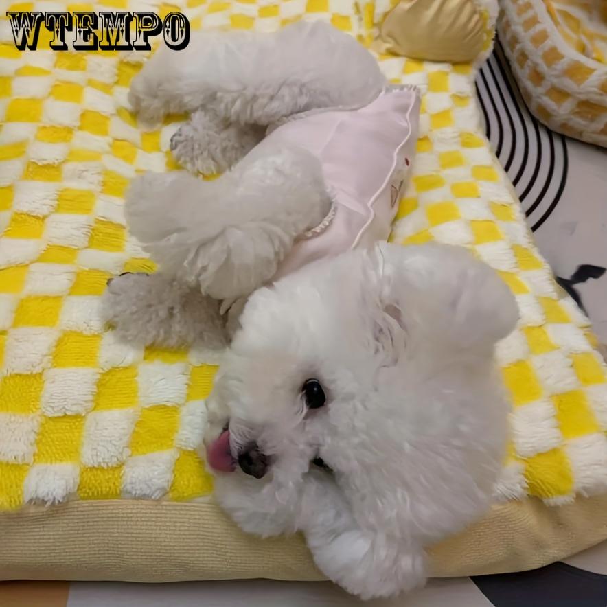 Una cama para perros acogedora y lavable para mascotas, adecuada para otoño e invierno, que proporciona calidez y comodidad, y que también sirve como nido para gatos para todas las estaciones.