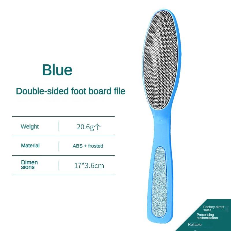 

1Psc Stainless Steel Foot File Double-sided Foot Scrubber Dead Skin Remover Brush Foot Care Tool синий