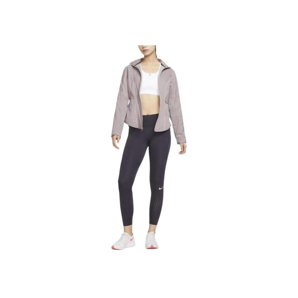 Nike Storm-Fit Run Division Solid Logo Print Running Jacket Women Jacket Purple DQ6562-531