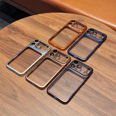 Per iPhone 17 Pro Max Custodia per Cellulare Opaca Galvanizzata 17 Sensazione Pelle 16 Pro Custodia Rigida Ultra-sottile in PC