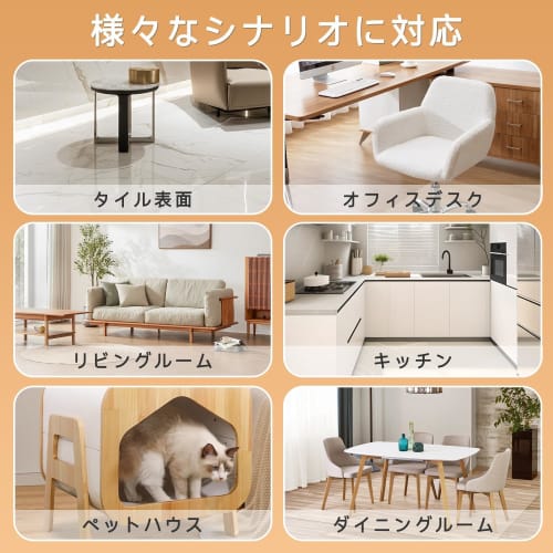 Kitchen Mat, 200 X 60 Cm, Transparent, 1.5 Mm Thick, Soft, Underfloor Heating Compatible, Easy Care, Non-Slip, Dent and Scratch Resistant, Cuttable, C