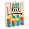 Wooden Color Matching Brain Teasers Game Activities Sorting Play Early Educational Travel Toy