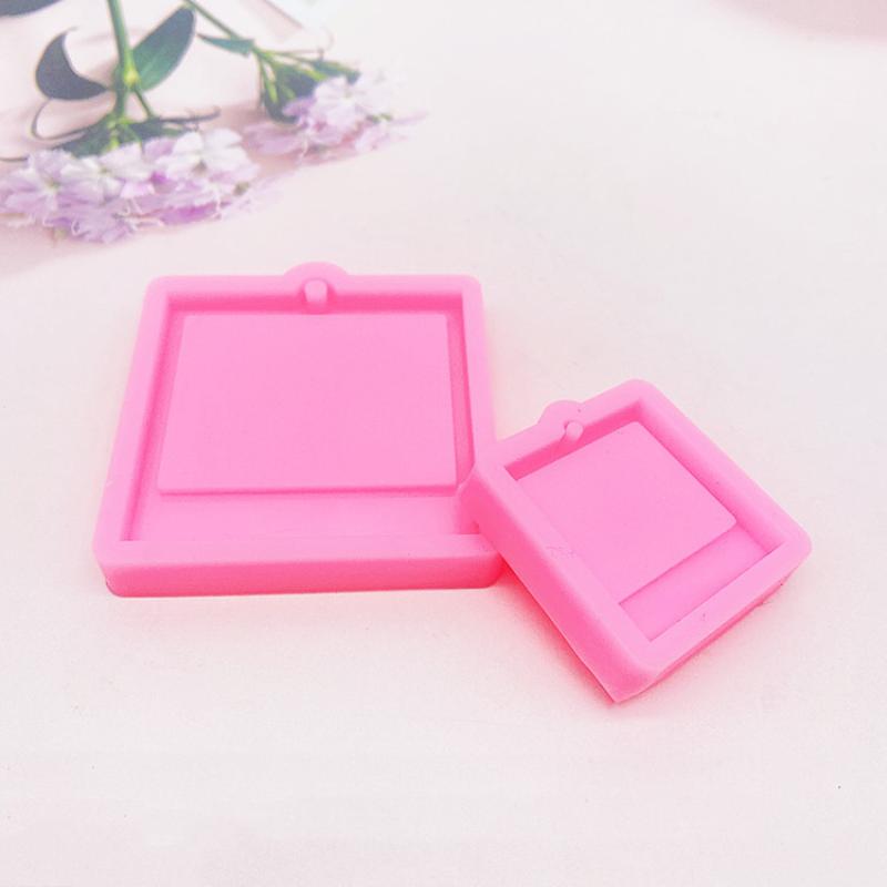 Photo Frame Epoxy Resin Keychain Mold Cat Dog Tag Pendant Silicone Mould For DIY Casting Crafts Jewelry Making Accessories