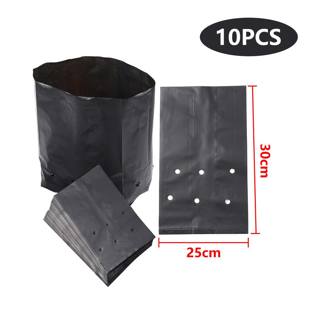 20pcs Thickened Plant Pe Seedling Bag Seedling Bag Green Garden With Ventilation Holes Fruit Tree Plant Bonsai Planting Bag
