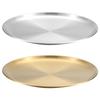 Set of 4 Elegant Meal Dish Set 304Stainless Steel Serving Plates Dinner Plate Suitable for Entertaining and Daily Use