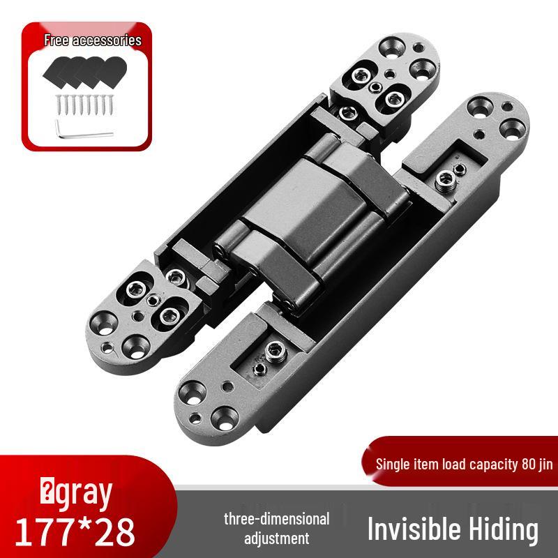 3D Adjustable Concealed Hinge for Hidden Doors