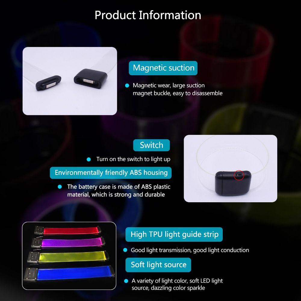 Chroma Luminous Bracelet Multiple Modes Flashing Wristband LightSaber Bracelet Carnival