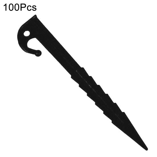 100Pcs Camping Tent Stake Heavy Duty Lawnmower Boundary Wire Stake Outdoor Garden Yard Patio Lawn Tarp Canopy Windproof Ground Spike Tent Peg