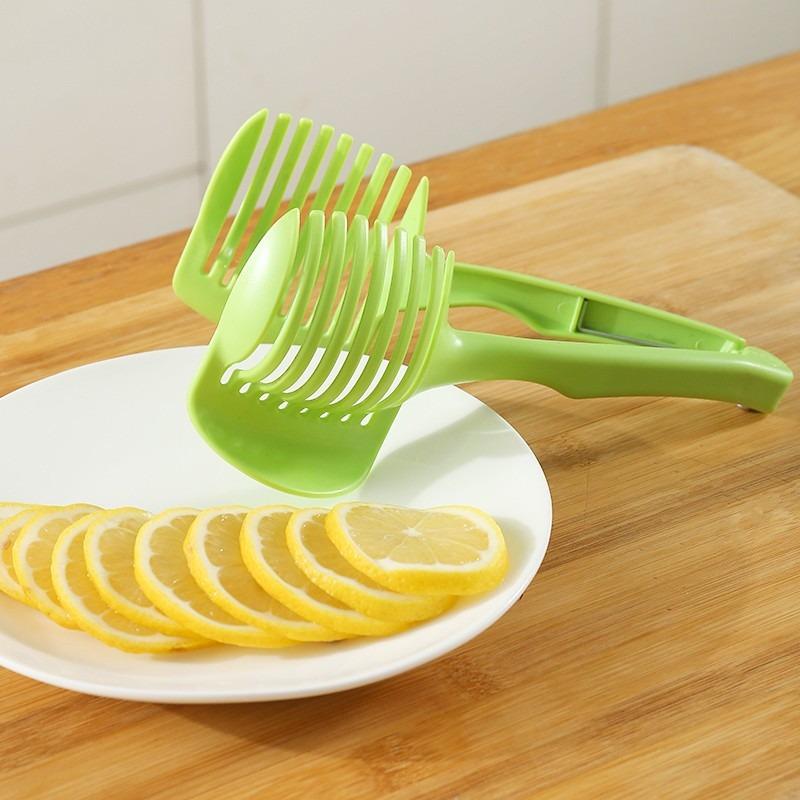 Food Grade Material Lemon Tomato Slicer Multi-functional Fruit Divider with Handle Tomato Slicer Helper Home Lemon Slicer Tool