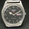 VINTAGE SEIKO 5 AUTOMATIC JAPAN 6309A MENS ARABIC BLACK DIAL WATCH A701319-5 R206a-a701319