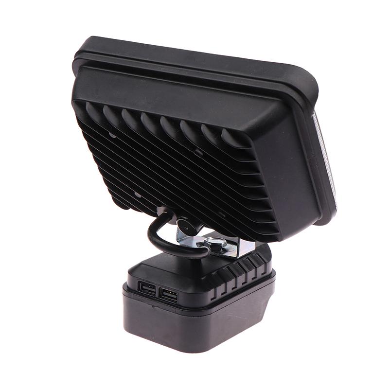 1 Piece Dual Usb Power Bank For Makita Lithium Battery Emergency Lights 2-7Inch Large Lens Car Led Work Lamp Light Torch
