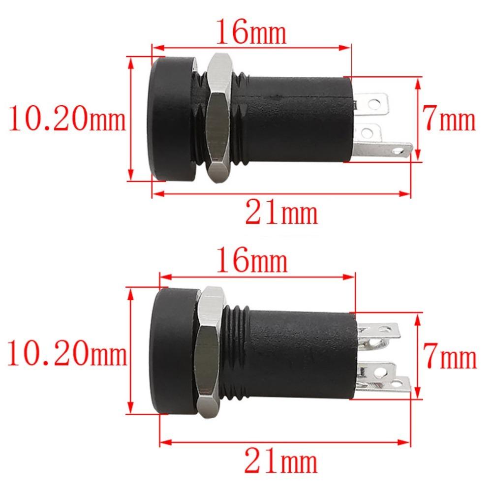 Equipped With Nuts 3 Pole Threaded PJ392A Socket Earphone Socket 3.5MM Audio Jack Headphone Jack