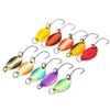43Pcs Metal Spoon Fishing Baits Sequined Fishing Spoon Lure for Bass Trout Single Hook Wobbler Casting Spinner Baits
