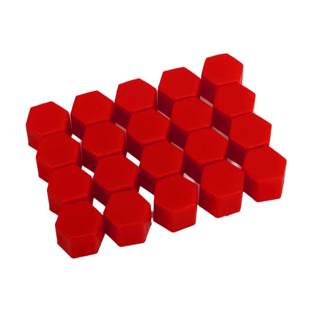 20Pcs N Silicone Car Wheel Nut Caps Hex Design 19mm Lug Bolt Covers Protective Decorative Tire Wheel Screw Caps Rim Protection