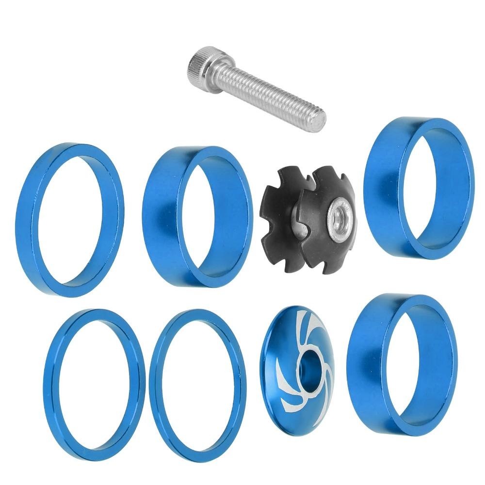 9 ks 28,6 mm podložek pod hlavové složení jízdního kola Snadná instalace Podložky pod představec řídítek Cyklistické příslušenství