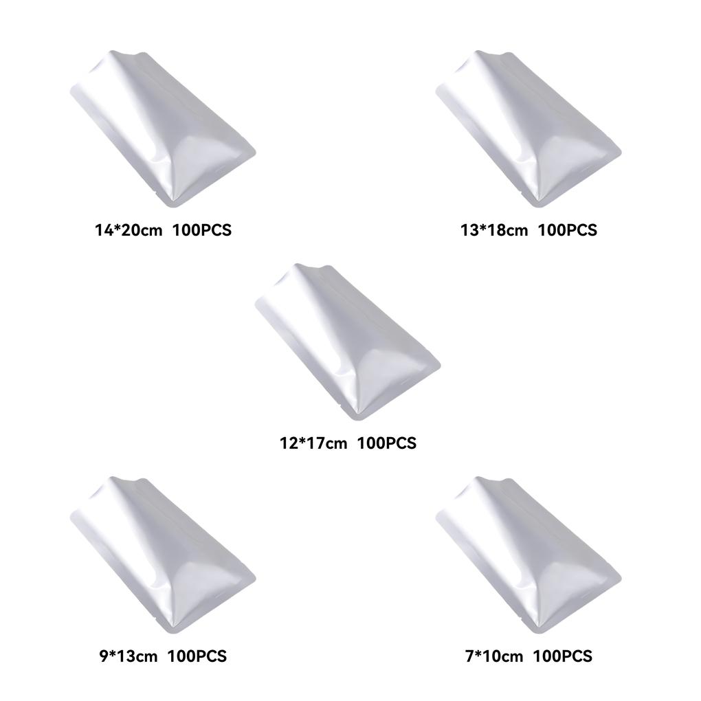 100 Stück oben offener Vakuumbeutel für gekochtes Fleisch, wasserdichte Verpackungsbeutel, leichter, tragbarer Verpackungssack