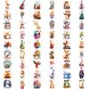 54pcs Temporary Tattoo Animal Music Stickers Temporary Tattoo Stickers Musical Instrument Stickers Cartoon For Arms Shoulders