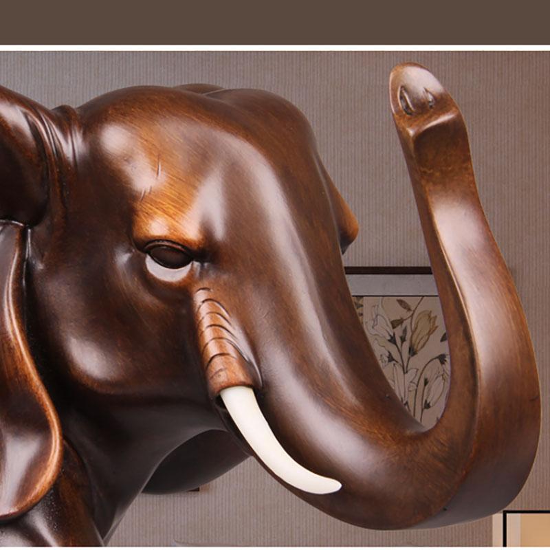 Resin Elephant  Animals Ornament Statue Chinese Characteristic Ornaments Home, Living Room, Office Decoration Accessories