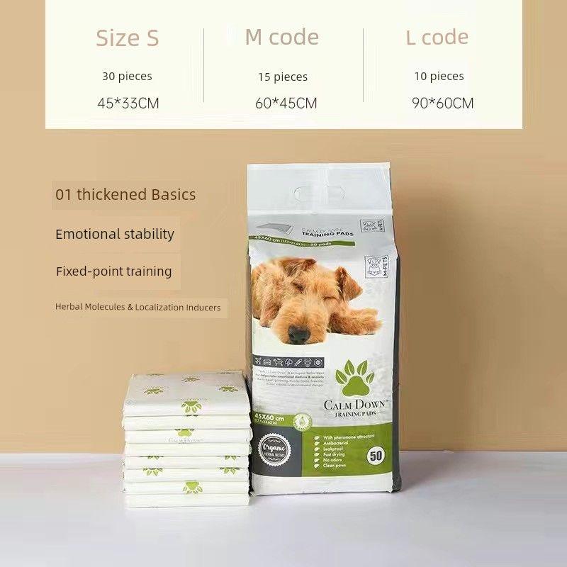 

Zhongheng Dog Urine Pad Thickened Absorbent Disposable Dog Diapers Non-Wet Teddy Cat Pet Supplies Cleaning Diapers S-small Training Travel Suit
