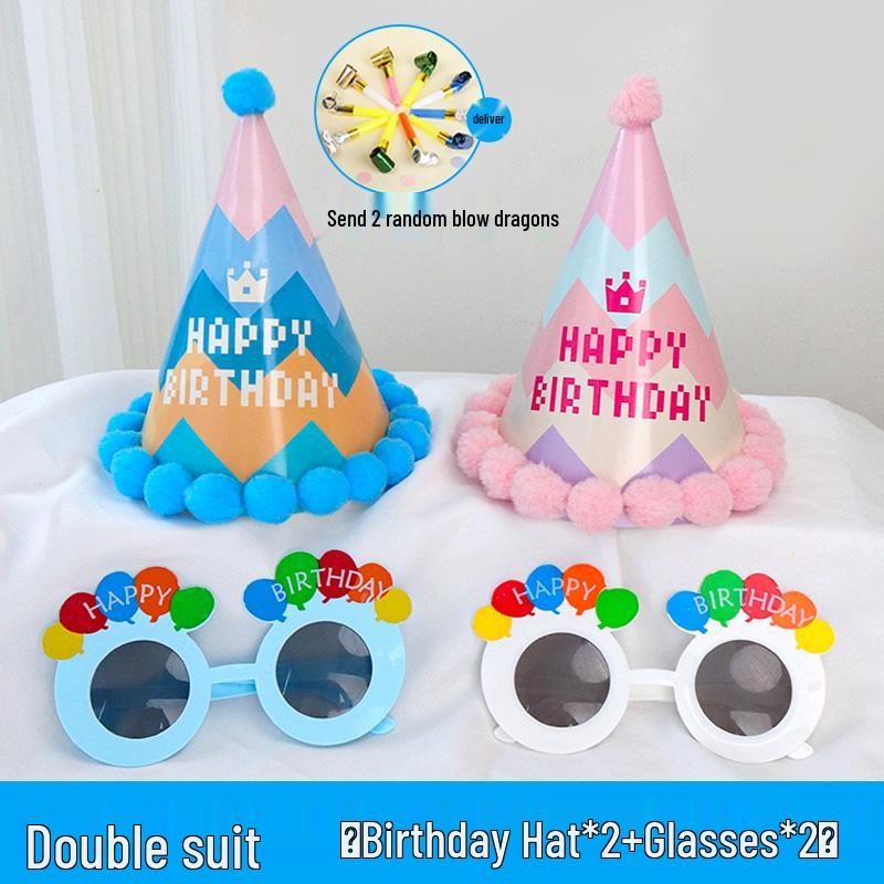 2025 Birthday Hat for Kids & Adults - First Birthday Party, Photo Props, Cake Hat