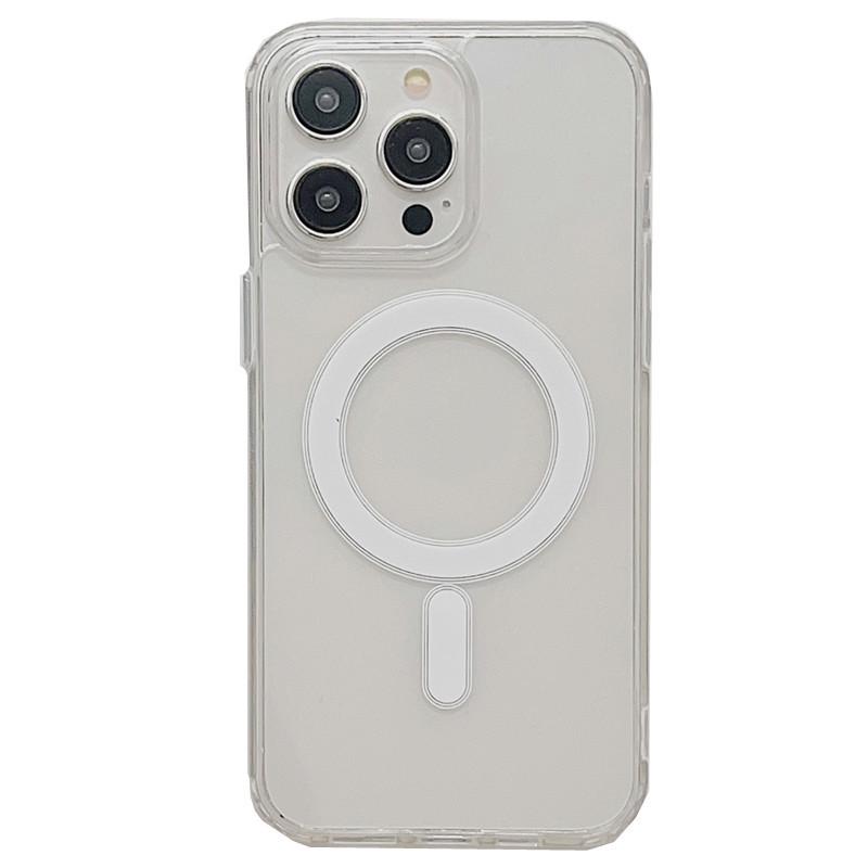 Magnetic & Transparent iPhone Case for iPhone 17/16/15 Pro/14/13/12/11 Pro Models