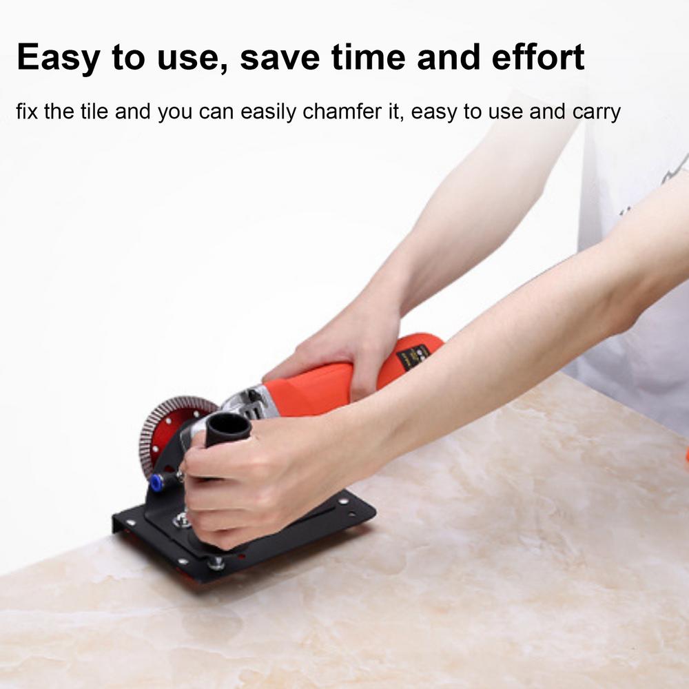 Winkelschleiferständer für Fliesen 45 Grad Fasenschneiden 45 Grad Fliesenfasenwerkzeug Hohe Präzision zum Schneiden von Fliesen Keramik
