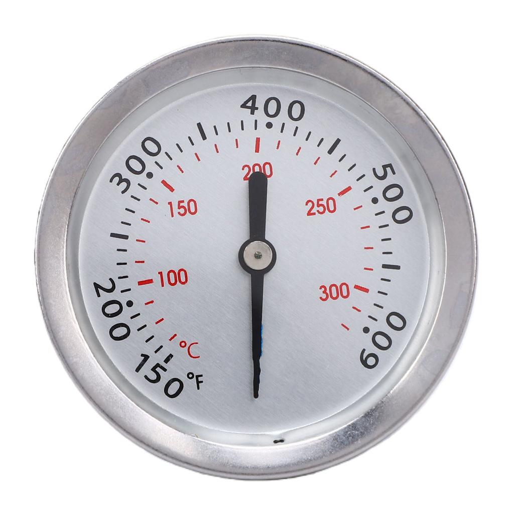Stainless Steel Pointer Thermometer High Accuracy Industrial Bimetal Dial Thermometer for Barbecue Grill Oven
