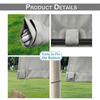 Patio Outdoor Waterproof Curtains Eyelets Insulated Insulated Window Drapes Rod Pocket Tap Top Gazebo Pergola Curtains Windproof