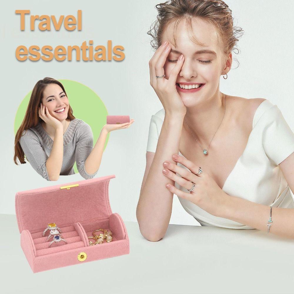 Arch Face Jewelry Box Portable Jewelry Storage Organizer New Travel Jewelry Case  Gift