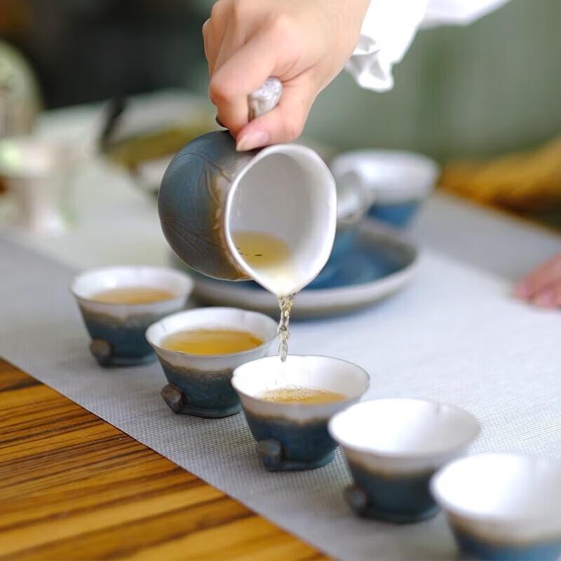 Wanqiantang Autumn Lotus Pond Ceramic Kung Fu Tea Set