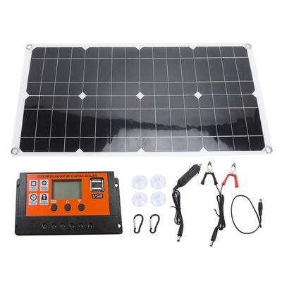 Solarmodul-Controller-Kit 25W Wasserabweisendes Solarladegerät mit Controller für Camping
