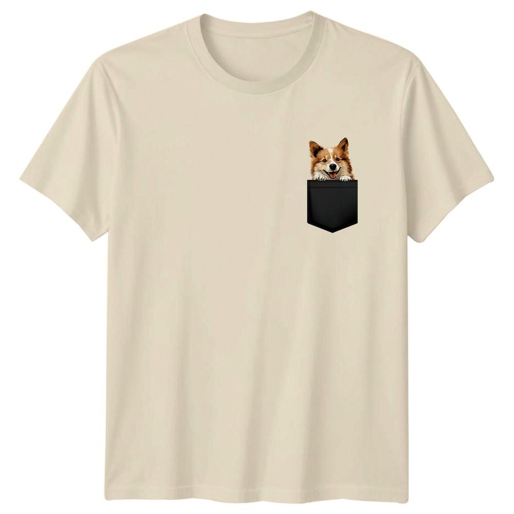Corgi Dog Pocket Animals Dogs Unisexs TShirt Unisexs Tee Graphic Unisex Top