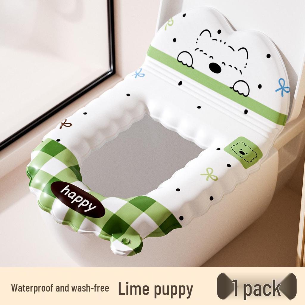 EVA Scented Waterproof Toilet Seat Cushion - Wash-Free Universal Cover for All Seasons