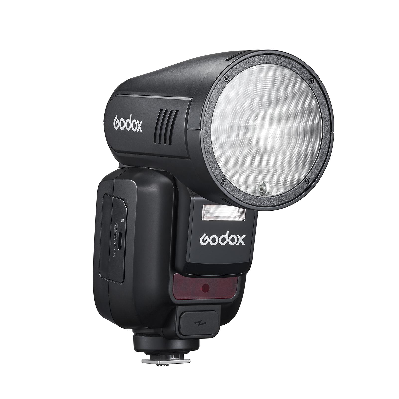 Вспышка для камеры Godox V100 2.4G беспроводная вспышка с круглой головкой накамерная вспышка TTL спидлайт 100 Дж мощность сенсорный экран управления встроенный