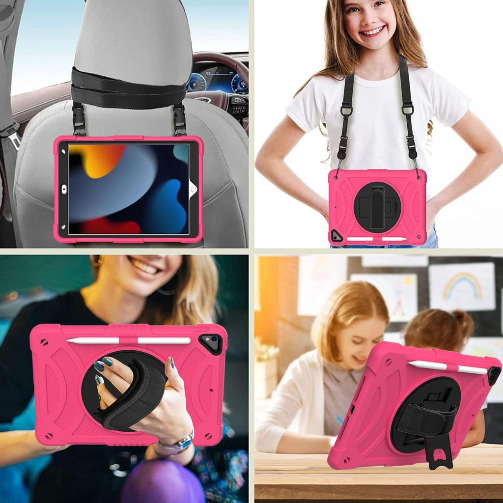 10.2 Silicone Rotating iPad Case for Apple Air3 - Full Coverage, Child-Friendly