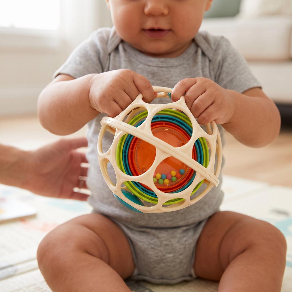 Sensorisches Greifball-Spielzeug für Babys zur Entwicklung und zum Spielen