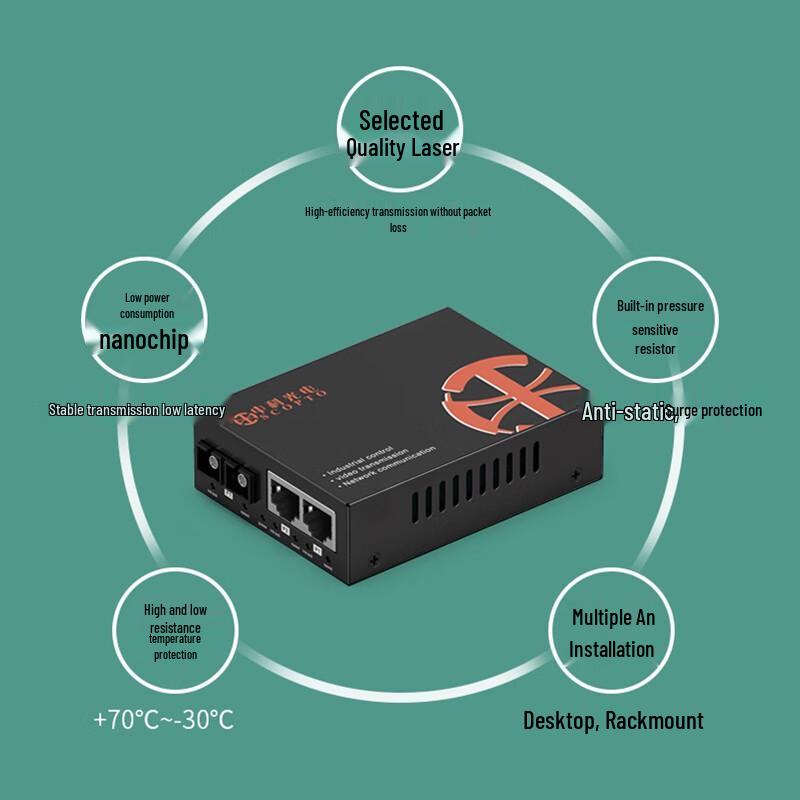 ZK-FE Series 100M Industrial Fiber Optic Transceiver