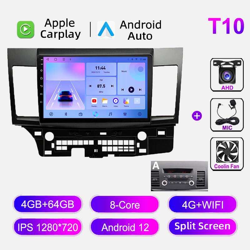 Radio auto WIFI 4G Pentru Mitsubishi Lancer 2008-2015 IPS Player Multimedia Video Android Auto Stereo Navigație GPS Autoradio