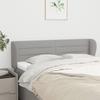 VidaXL Headboard with Ears Light Grey 147x23x78-88 Cm Fabric3117282