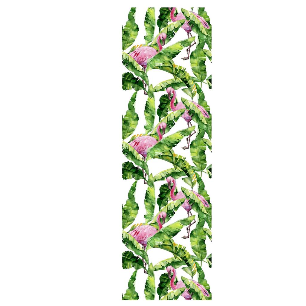 Seamless Waterproof Antifouling Wallpaper (Thick Ink Flower Green Plant)