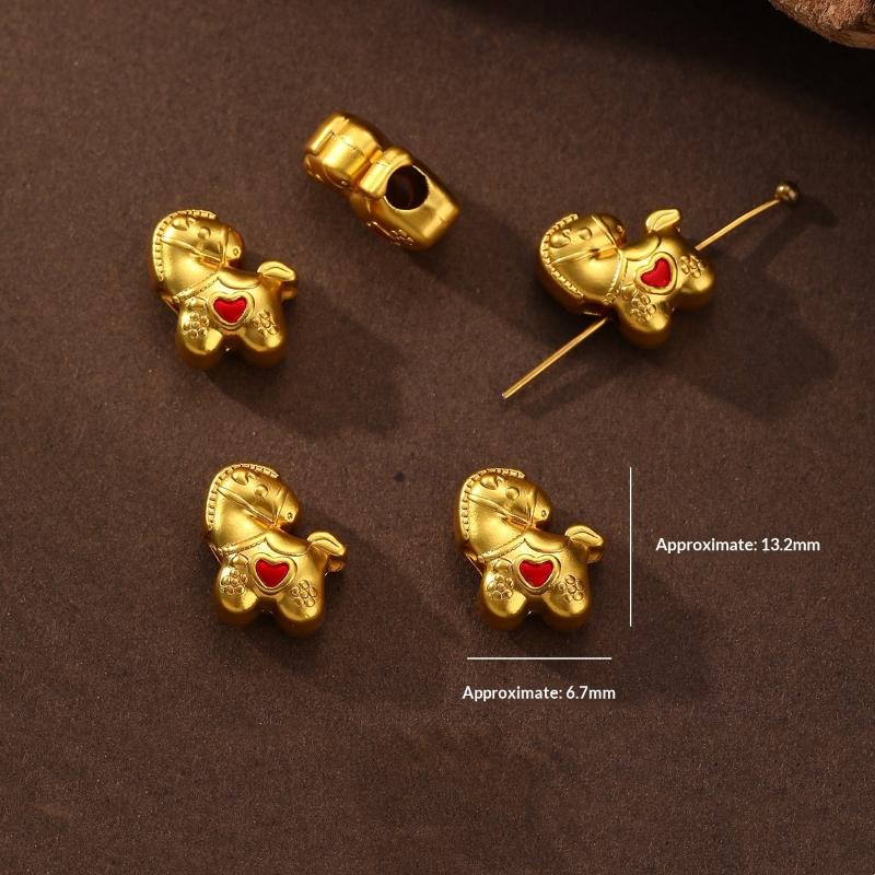 5Pcs Zinc Alloy Painted Pony Pendant Charms Diy Necklace Bracelet Earrings Accessorie