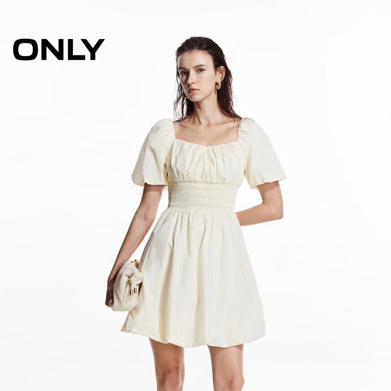 

ONLY 2025 Spring Puff Sleeve Bud Skirt Mini Dress S