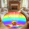 PAC Print Round Rug, Washable Floor Carpet, For Entryway Dorm Laundry Room Office Study, Home Decor Birthday Christmas Gift